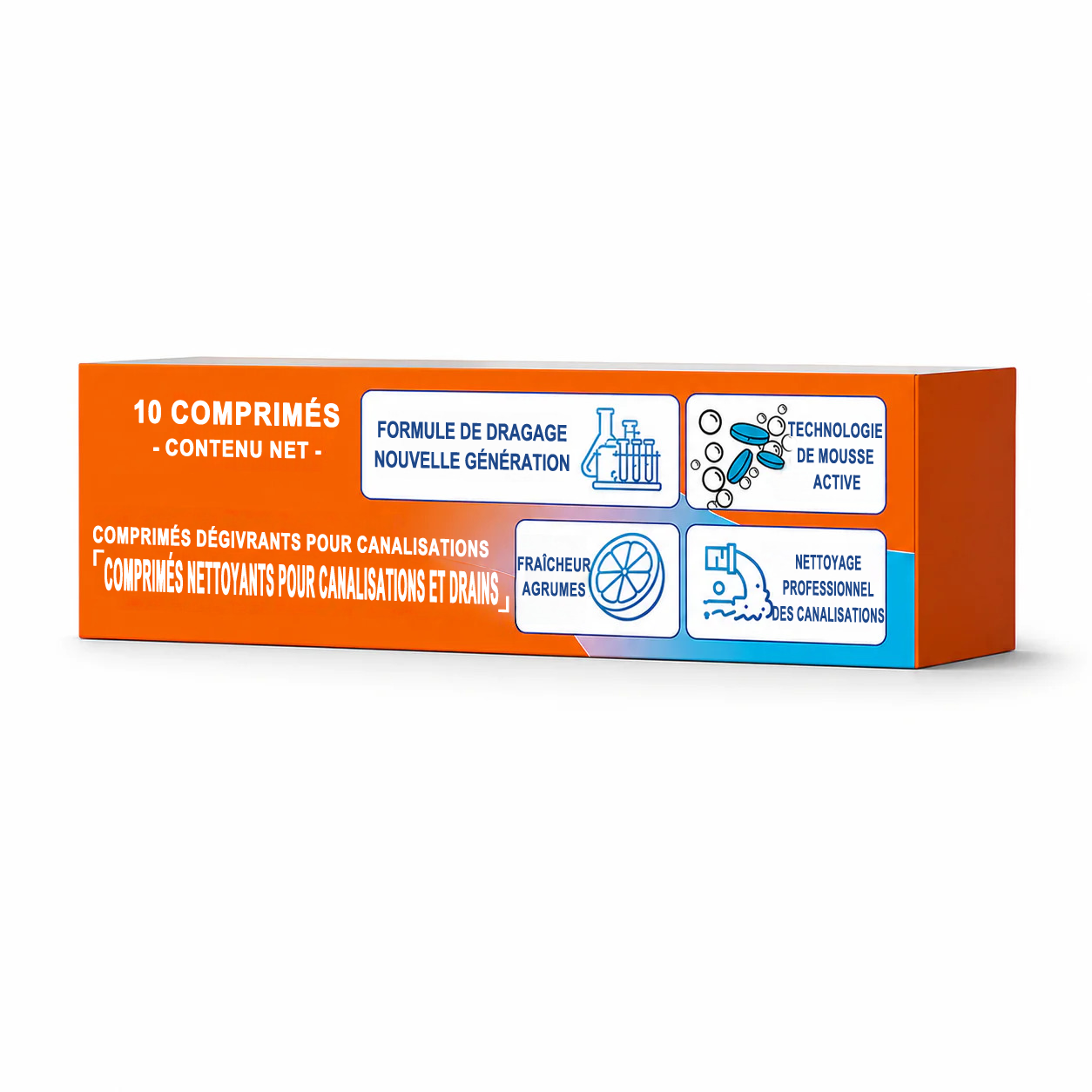 💥 Pastilles nettoyantes moussantes pour canalisations — Oxygène actif | Élimine les nuisibles des canalisations | Sans javel, sans soude caustique, sans danger pour les tuyaux