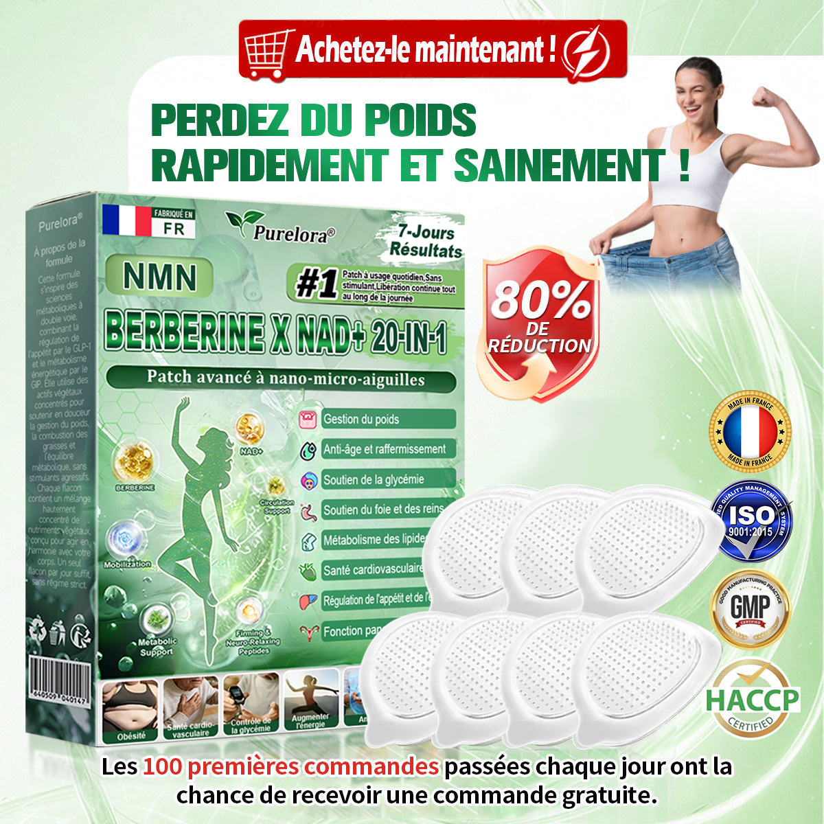 🏥🏥Pharmacie en ligne française🇫🇷 p𝒖𝒓𝒆𝒍𝒐𝒓𝒂® NAD × 𝑬𝑮𝑪𝑮 20-𝒆𝒏-𝟏 𝐏𝐚𝙩𝙘𝙝 𝙈𝙞𝙘𝙧𝙤𝙣é𝙚𝒅𝒍𝒆 𝑨𝒗𝒂𝐧𝐜é 𝙉𝙖𝒏𝒐 (𝐔𝐧𝐞 𝐬𝐞𝐮𝐥𝐞 𝐟𝐨𝐢𝐬 𝐩𝐚𝐫 𝐣𝐨𝐮𝐫, 𝐜𝐡𝐚𝐧𝐠𝐞𝐦𝐞𝐧𝐭𝐬 𝐯𝐢𝐬𝐢𝐛𝐥𝐞𝐬 𝐞𝐧 𝟕 𝐣𝐨𝐮𝐫𝐬) ✅𝐏𝐨𝐮𝐫 𝐥’𝐨𝐛é𝐬𝐢𝐭é, 🅟🅔🅐🅤 🅡🅔🅛â🅒🅗é🅔,𝐝𝐢𝐚𝐛è𝐭𝐞, 𝐚𝐩𝐧é𝐞 𝐝𝐮 𝐬𝐨𝐦𝐦𝐞𝐢𝐥, 𝐩𝐫𝐨𝐛𝐥è𝐦𝐞𝐬 𝐚𝐫𝐭𝐢𝐜𝐮𝐥𝐚𝐢𝐫𝐞𝐬, 𝐞𝐭 𝐛𝐢𝐞𝐧 𝐩𝐥𝐮𝐬