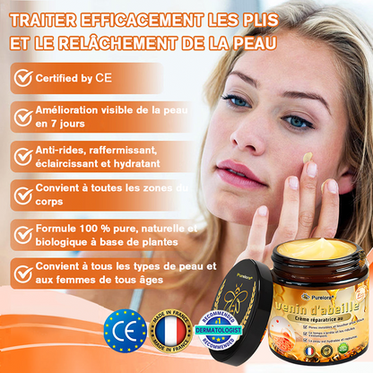 "Fabriqué et expédié de France|🐝Boutique officielle✨Purelora® venin d'abeille Crème réparatrice au 🔥 DERNIER JOUR - 80 % DE RÉDUCTION 💎"