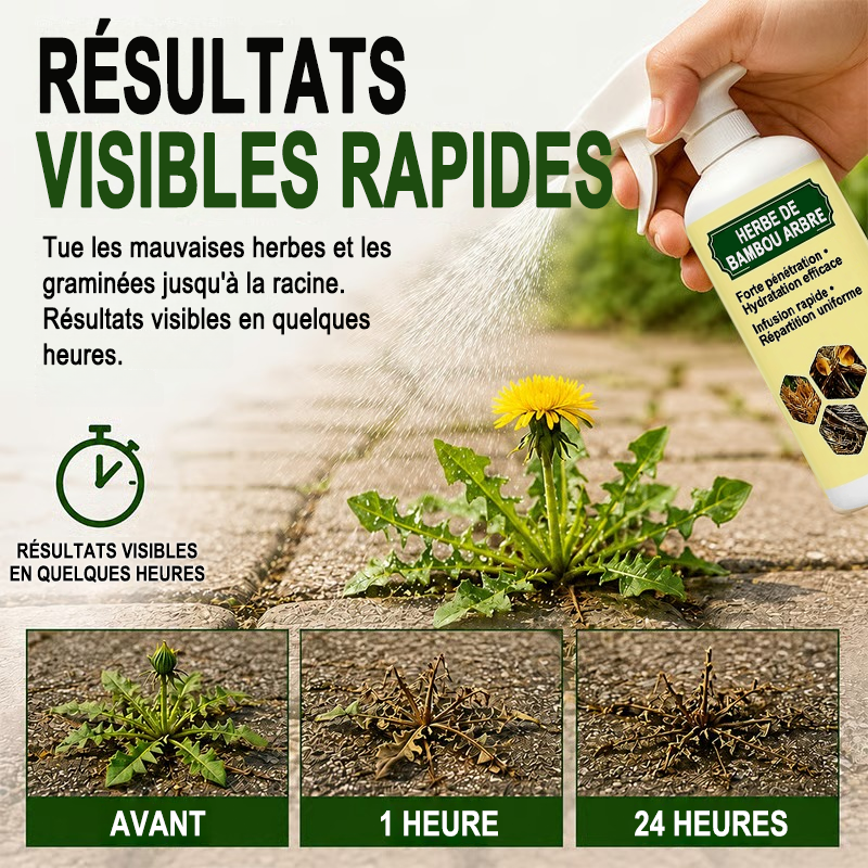 🔥🔥 PROMOTION 2026 - Désherbant Naturel à Action Rapide pour Éliminer les Mauvaises Herbes et les Herbes Indésirables