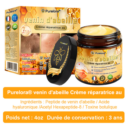 "Fabriqué et expédié de France|🐝Boutique officielle✨Purelora® venin d'abeille Crème réparatrice au 🔥 DERNIER JOUR - 80 % DE RÉDUCTION 💎"