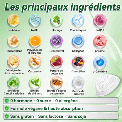 [Magasin officiel phare] 🌷 | Purelora® Moringa · Berbérine × NAD+ 10-en-1 Patch Nano-Aiguilles Avancé 🇫🇷 | 𝘽𝙖𝙠𝙚𝙙 𝙗𝙮 𝙨𝙘𝙞𝙚𝙣𝙘𝙚 | Formule 10-en-1 | Résultats en 7 jours ⏳