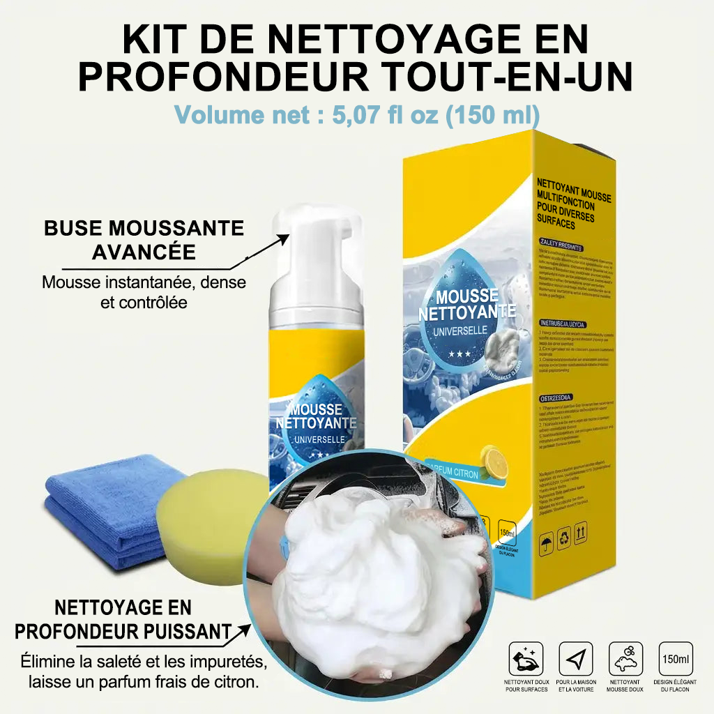🔥Dernier jour : -80 %💦 Nettoyant mousse multi-enzymes 4-en-1