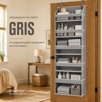 🔥 OFFRE SPÉCIALE DU JOUR | Healrize® Organiseur Suspendu de Porte avec Poches pour Rangement dans la Chambre, la Salle de Bain, la Chambre de Bébé et le Dressing