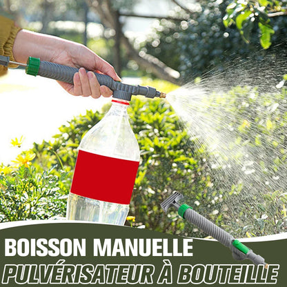 🌿 Pulvérisateur manuel pour bouteille avec buse réglable – Outil de pulvérisation de jardin portable DIY, compatible avec les bouteilles en plastique standard pour l’arrosage des plantes, la fertilisation et le contrôle des nuisibles