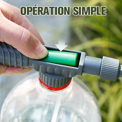 🌿 Pulvérisateur manuel pour bouteille avec buse réglable – Outil de pulvérisation de jardin portable DIY, compatible avec les bouteilles en plastique standard pour l’arrosage des plantes, la fertilisation et le contrôle des nuisibles