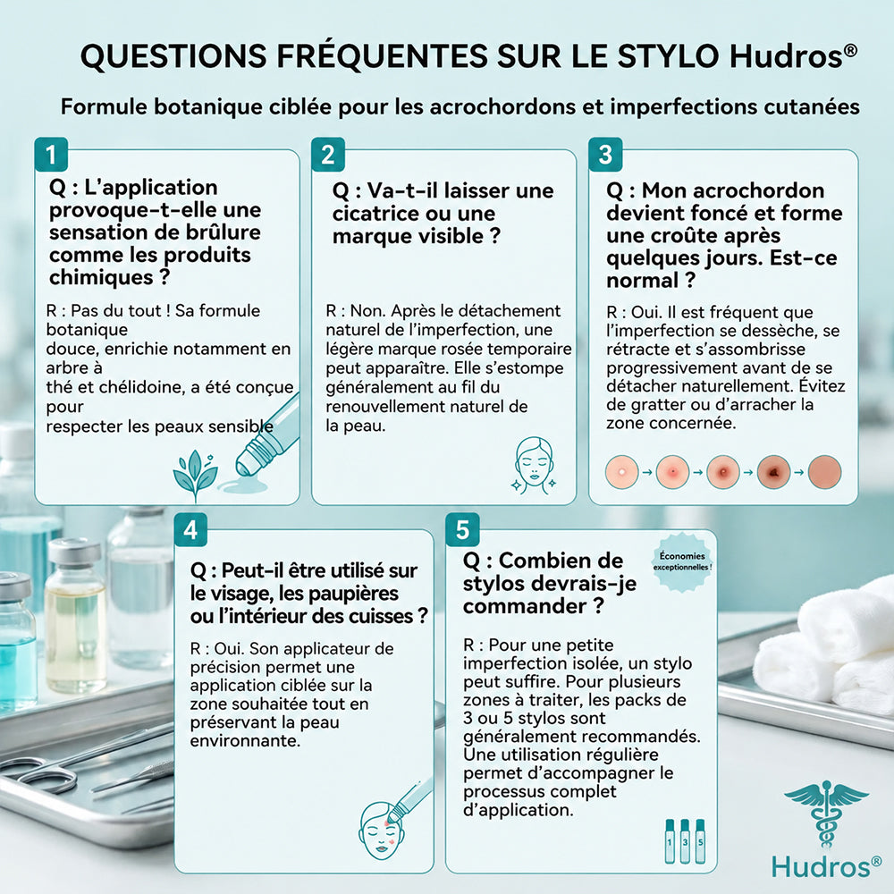 Boutique officielle de la marque | Hudros® 7 Jours Effaceur de taches et d’excroissances cutanées(Zéro douleur, zéro cicatrice – Roller)👍