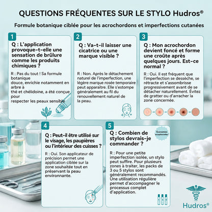 Boutique officielle de la marque | Hudros® 7 Jours Effaceur de taches et d’excroissances cutanées(Zéro douleur, zéro cicatrice – Roller)👍