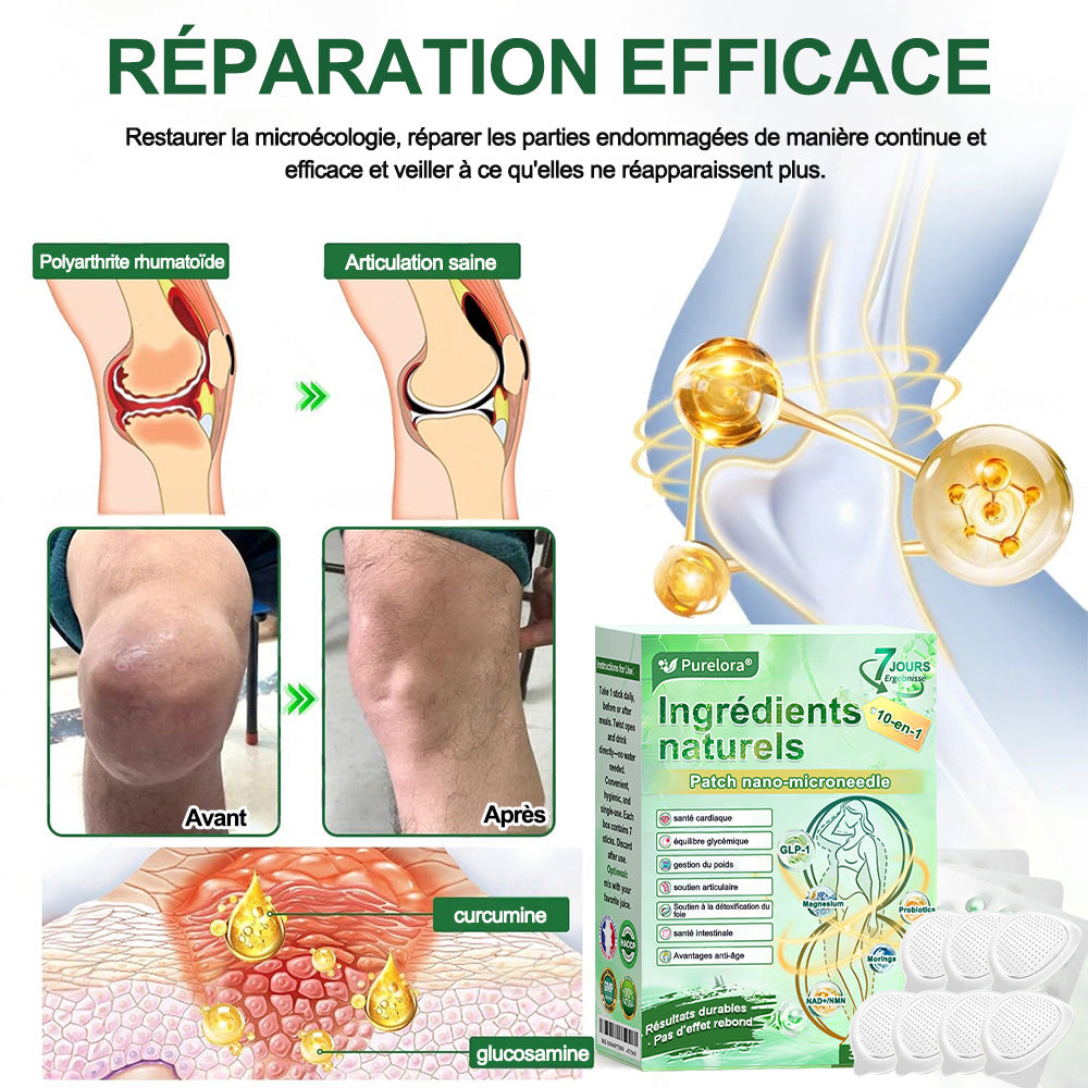 💖 𝑷𝒉𝒂𝒓𝒎𝒂𝒄𝒊𝒆 𝑶𝒇𝒇𝒊𝒄𝒊𝒆𝒍𝒍𝒆 💖 | 🇫🇷 Purelora® Patch Nano Microneedle 10-en-1 aux ingrédients naturels ✅ Aide à gérer le poids, soutient cœur, glycémie, intestin & articulations, raffermit la peau et booste l’énergie.