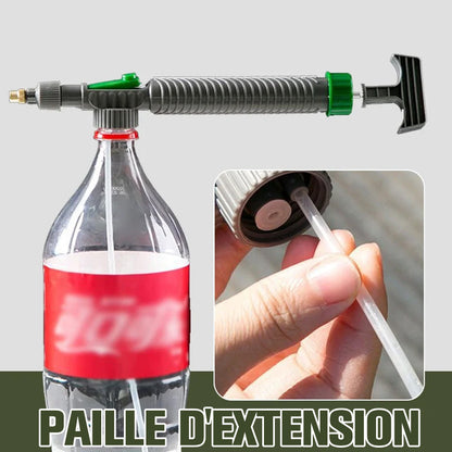 🌿 Pulvérisateur manuel pour bouteille avec buse réglable – Outil de pulvérisation de jardin portable DIY, compatible avec les bouteilles en plastique standard pour l’arrosage des plantes, la fertilisation et le contrôle des nuisibles