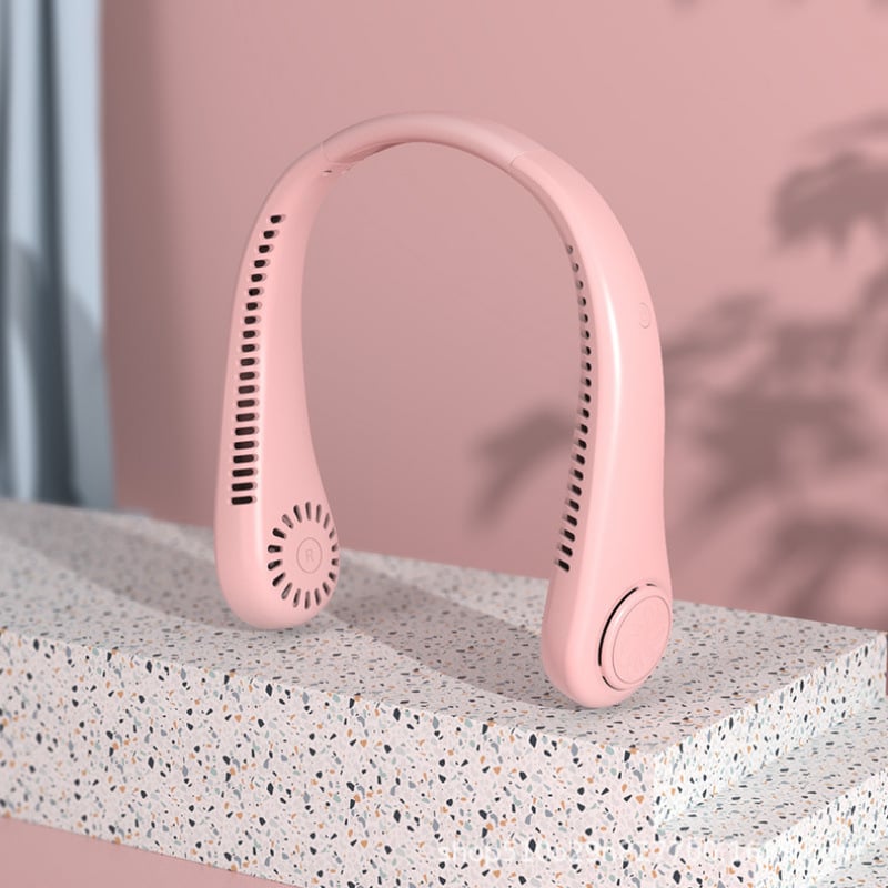 🇫🇷Dernier jour – 80 % de réduction 🔥 🍃 Ventilateur de cou portable sans pales – Refroidissement silencieux à 360° pour l’été, les voyages et les activités en plein air