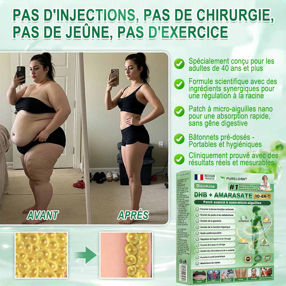 💎𝐏𝐮𝐫𝐞𝐥𝐨𝐫𝐚® 𝐌𝐞𝐭𝐚𝐛𝐨𝐥𝐢𝐜 𝐌𝐚𝐭𝐫𝐢𝐱 – 𝐏𝐚𝐭𝐜𝐡 𝐍𝐚𝐧𝐨 à 𝐌𝐢𝐜𝐫𝐨𝐧𝐞𝐞𝐝𝐥𝐞𝐬 𝟏𝟎-𝐞𝐧-𝟏 𝐃𝐇𝐁 + 𝐀𝐦𝐚𝐫𝐚𝐬𝐚𝐭𝐞 💧𝐔𝐧𝐞 𝐬𝐞𝐮𝐥𝐞 𝐚𝐩𝐩𝐥𝐢𝐜𝐚𝐭𝐢𝐨𝐧 𝐩𝐚𝐫 𝐣𝐨𝐮𝐫 ✅𝐂𝐨𝐧𝐯𝐢𝐞𝐧𝐭 𝐚𝐮𝐱 𝐜𝐚𝐬 𝐝’𝐨𝐛é𝐬𝐢𝐭é, 𝐝𝐞 𝐫𝐞𝐥â𝐜𝐡𝐞𝐦𝐞𝐧𝐭 𝐜𝐮𝐭𝐚𝐧é, 𝐝𝐞 𝐝𝐢𝐚𝐛è𝐭𝐞, 𝐝𝐞 𝐯𝐚𝐫𝐢𝐜𝐞𝐬, 𝐝𝐞 𝐥𝐲𝐦𝐩𝐡œ𝐝è𝐦𝐞, 𝐝𝐞 𝐭𝐫𝐨𝐮𝐛𝐥𝐞𝐬 𝐝𝐮 𝐬𝐨𝐦𝐦𝐞𝐢𝐥 𝐞𝐭 𝐝𝐞 𝐝𝐨𝐮𝐥𝐞𝐮𝐫𝐬 𝐚𝐫𝐭𝐢𝐜𝐮𝐥𝐚𝐢𝐫𝐞𝐬