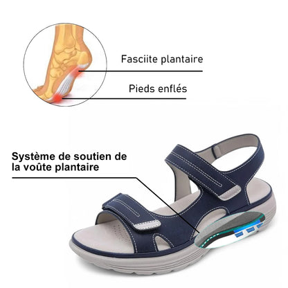 🔥 DERNIER JOUR : -80 % — 👑 Sandales orthopédiques confort pour femmes avec soutien de la voûte plantaire réglable