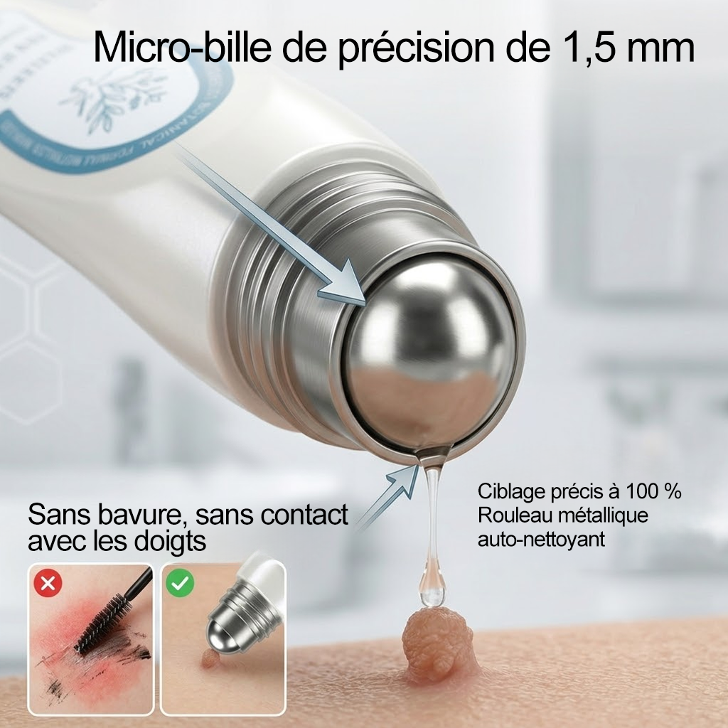 Boutique officielle de la marque | Hudros® 7 Jours Effaceur de taches et d’excroissances cutanées(Zéro douleur, zéro cicatrice – Roller)👍