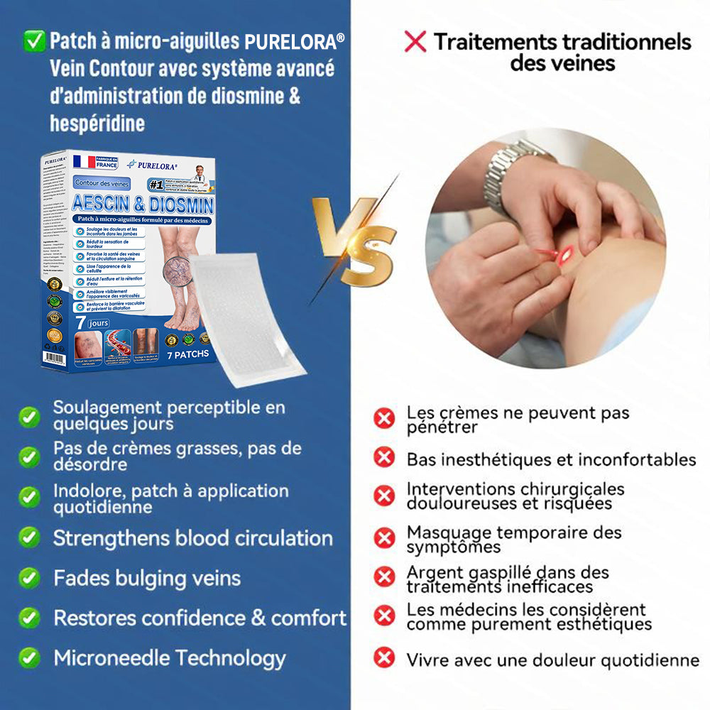 𝐏𝐮𝐫𝐞𝐥𝐨𝐫𝐚® 𝐏𝐚𝐭𝐜𝐡 𝐌𝐢𝐜𝐫𝐨-𝐀𝐢𝐠𝐮𝐢𝐥𝐥𝐞𝐬 𝐂𝐨𝐧𝐭𝐨𝐮𝐫 𝐝𝐞𝐬 𝐕𝐞𝐢𝐧𝐞𝐬 𝐚𝐮 𝐃𝐢𝐨𝐬𝐦𝐢𝐧𝐞 & 𝐀𝐞𝐬𝐜𝐢𝐧𝐞 🌿𝐑é𝐬𝐮𝐥𝐭𝐚𝐭𝐬 𝐯𝐢𝐬𝐢𝐛𝐥𝐞𝐬 𝐜𝐨𝐧𝐭𝐫𝐞 𝐥𝐞𝐬 𝐯𝐚𝐫𝐢𝐜𝐞𝐬 𝐞𝐧 𝟕 𝐣𝐨𝐮𝐫𝐬 – 𝐅𝐨𝐫𝐦𝐮𝐥𝐞 𝐯é𝐠é𝐭𝐚𝐥𝐞 𝐚𝐯𝐚𝐧𝐜é𝐞 𝐜𝐢𝐛𝐥𝐚𝐧𝐭 𝐥𝐞𝐬 𝐯𝐚𝐫𝐢𝐜𝐨𝐬𝐢𝐭é𝐬 𝐞𝐭 𝐬𝐨𝐮𝐥𝐚𝐠𝐞𝐚𝐧𝐭 𝐥𝐞𝐬 𝐣𝐚𝐦𝐛𝐞𝐬 𝐥𝐨𝐮𝐫𝐝𝐞𝐬 𝐞𝐭 𝐟𝐚𝐭𝐢𝐠𝐮é𝐞𝐬