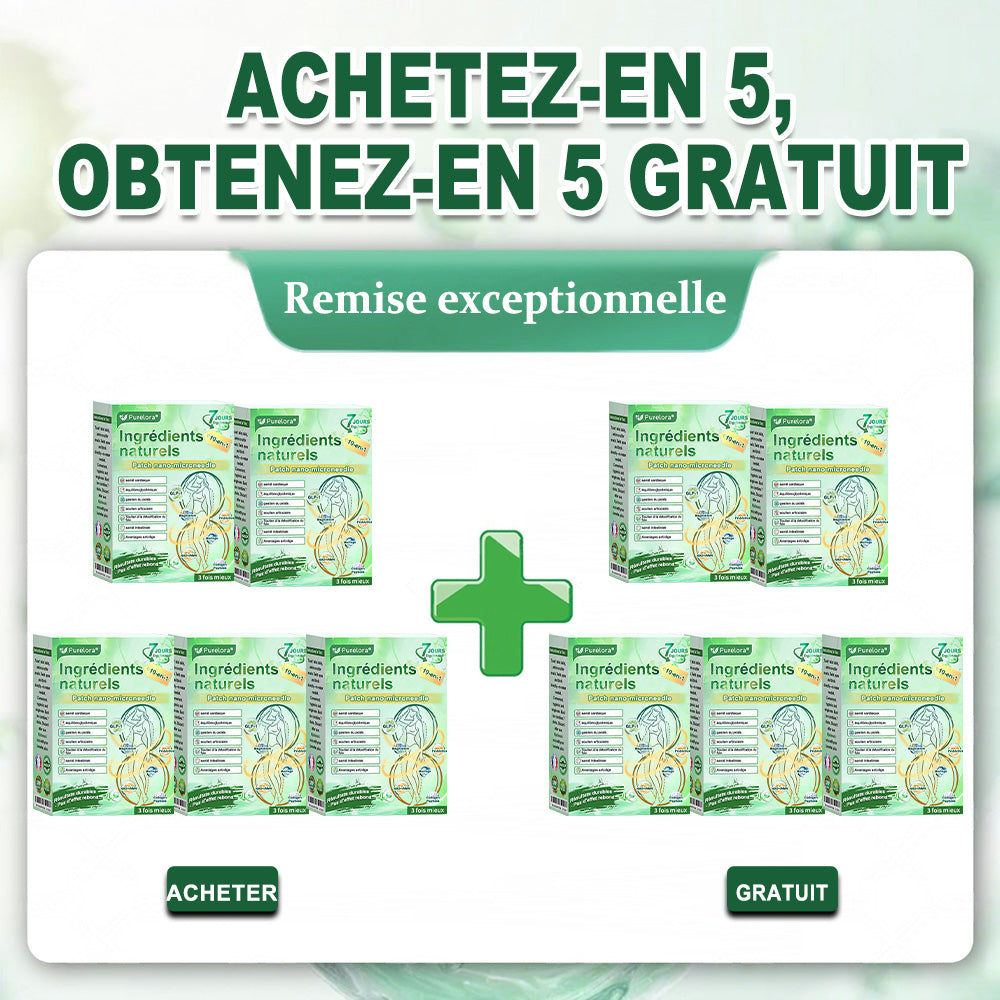 💖 𝑷𝒉𝒂𝒓𝒎𝒂𝒄𝒊𝒆 𝑶𝒇𝒇𝒊𝒄𝒊𝒆𝒍𝒍𝒆 💖 | 🇫🇷 Purelora® Patch Nano Microneedle 10-en-1 aux ingrédients naturels ✅ Aide à gérer le poids, soutient cœur, glycémie, intestin & articulations, raffermit la peau et booste l’énergie.