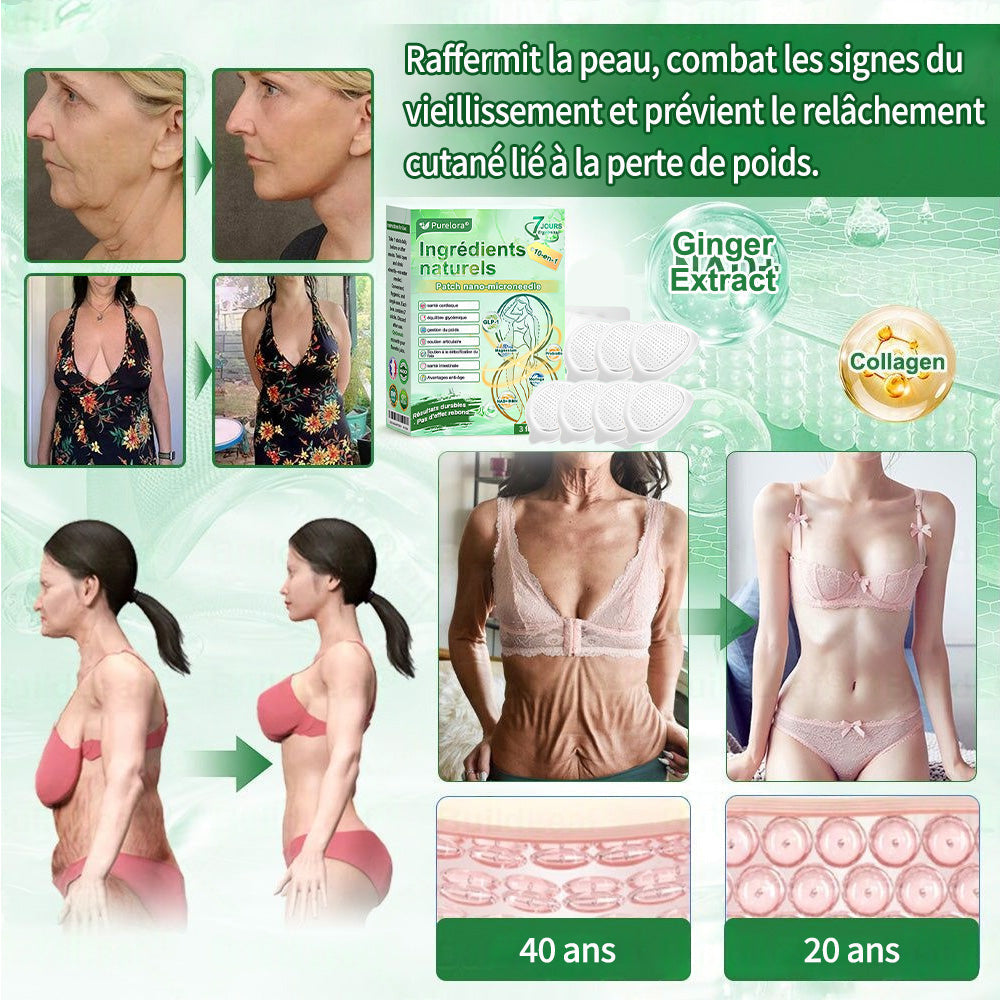 💖 𝑷𝒉𝒂𝒓𝒎𝒂𝒄𝒊𝒆 𝑶𝒇𝒇𝒊𝒄𝒊𝒆𝒍𝒍𝒆 💖 | 🇫🇷 Purelora® Patch Nano Microneedle 10-en-1 aux ingrédients naturels ✅ Aide à gérer le poids, soutient cœur, glycémie, intestin & articulations, raffermit la peau et booste l’énergie.