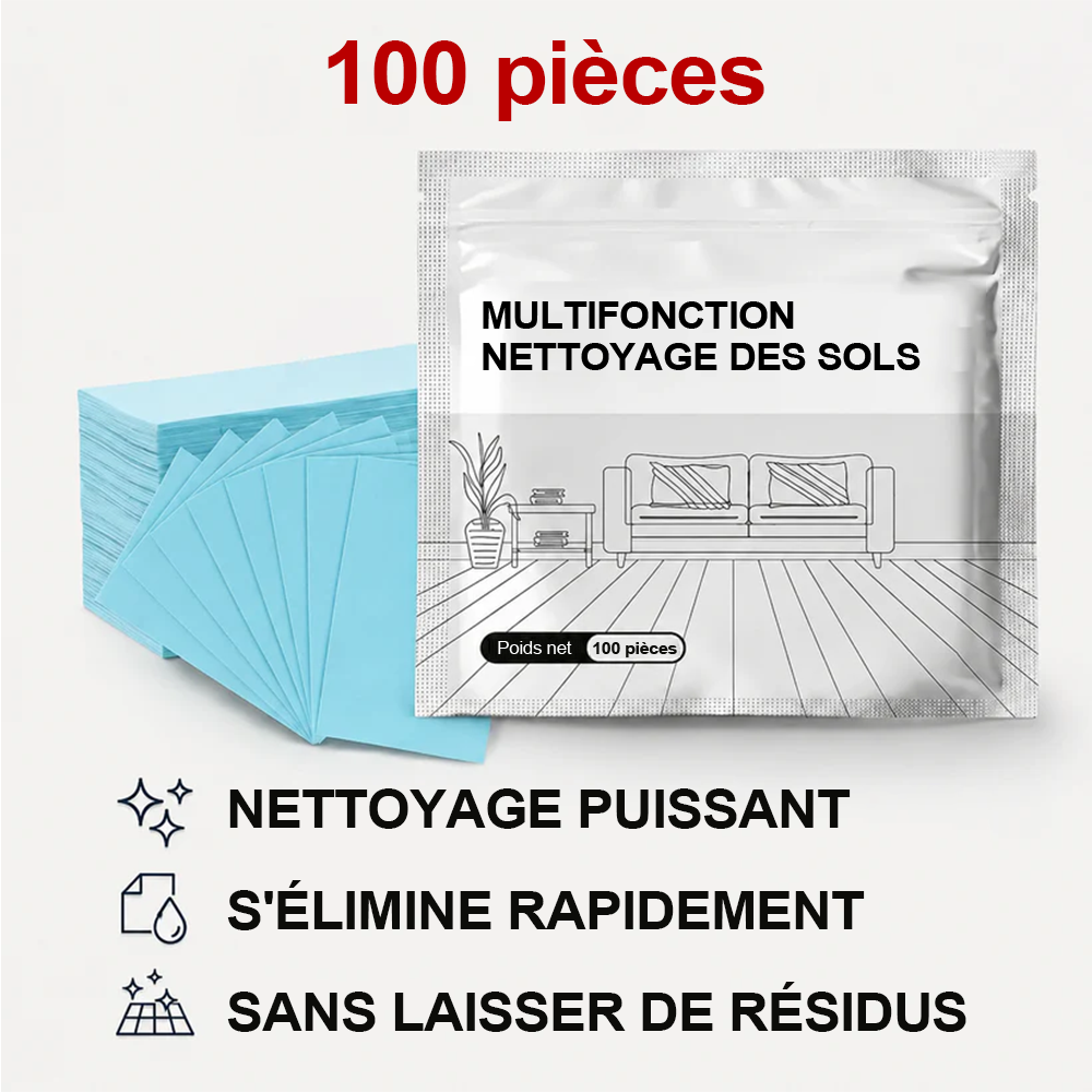 🔥 Dernier Jour -80 % | 100 Pastilles Nettoyantes Antibactériennes Multi-Surfaces
