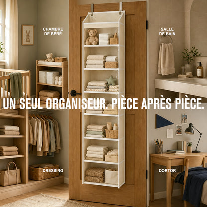 🔥 OFFRE SPÉCIALE DU JOUR | Healrize® Organiseur Suspendu de Porte avec Poches pour Rangement dans la Chambre, la Salle de Bain, la Chambre de Bébé et le Dressing