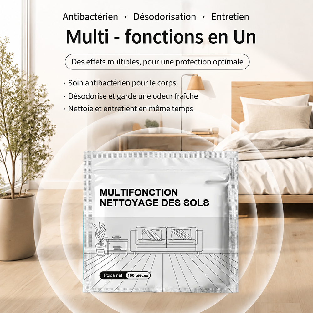 🔥 Dernier Jour -80 % | 100 Pastilles Nettoyantes Antibactériennes Multi-Surfaces