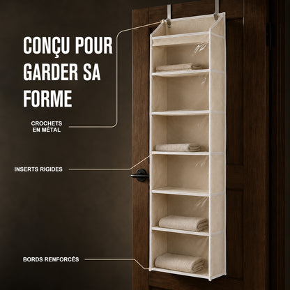 🔥 OFFRE SPÉCIALE DU JOUR | Healrize® Organiseur Suspendu de Porte avec Poches pour Rangement dans la Chambre, la Salle de Bain, la Chambre de Bébé et le Dressing