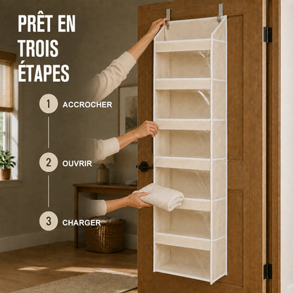🔥 OFFRE SPÉCIALE DU JOUR | Healrize® Organiseur Suspendu de Porte avec Poches pour Rangement dans la Chambre, la Salle de Bain, la Chambre de Bébé et le Dressing