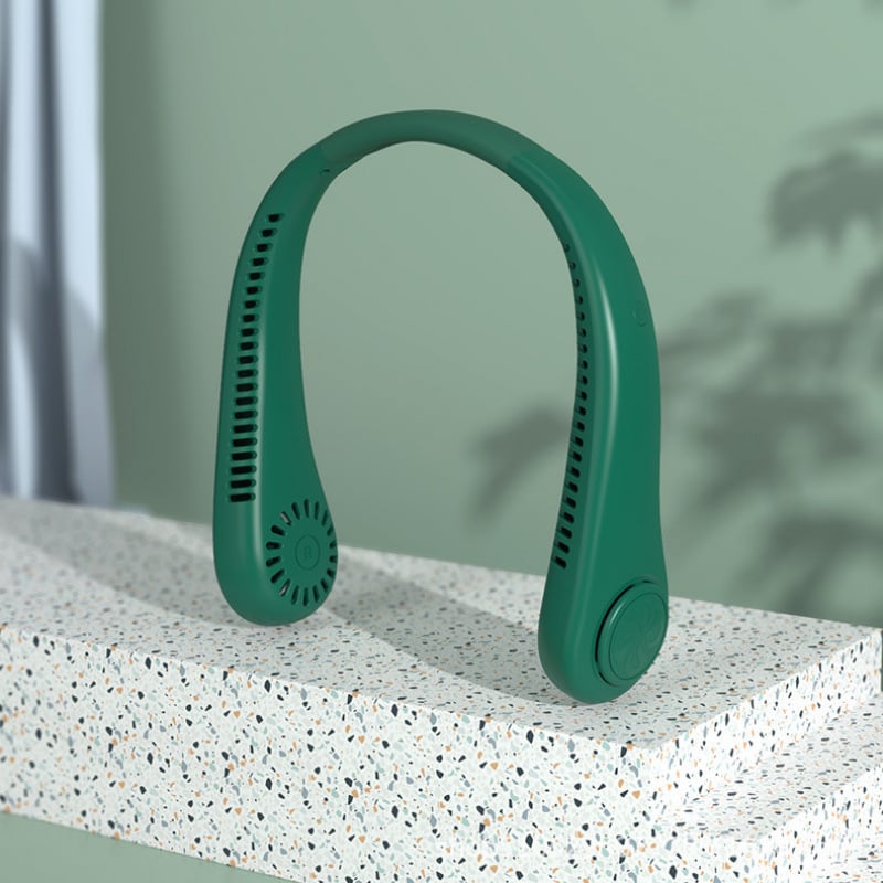 🇫🇷Dernier jour – 80 % de réduction 🔥 🍃 Ventilateur de cou portable sans pales – Refroidissement silencieux à 360° pour l’été, les voyages et les activités en plein air