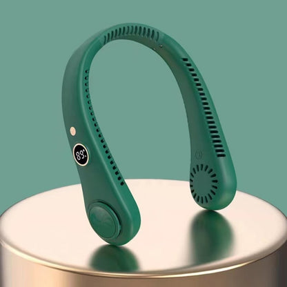 🇫🇷Dernier jour – 80 % de réduction 🔥 🍃 Ventilateur de cou portable sans pales – Refroidissement silencieux à 360° pour l’été, les voyages et les activités en plein air
