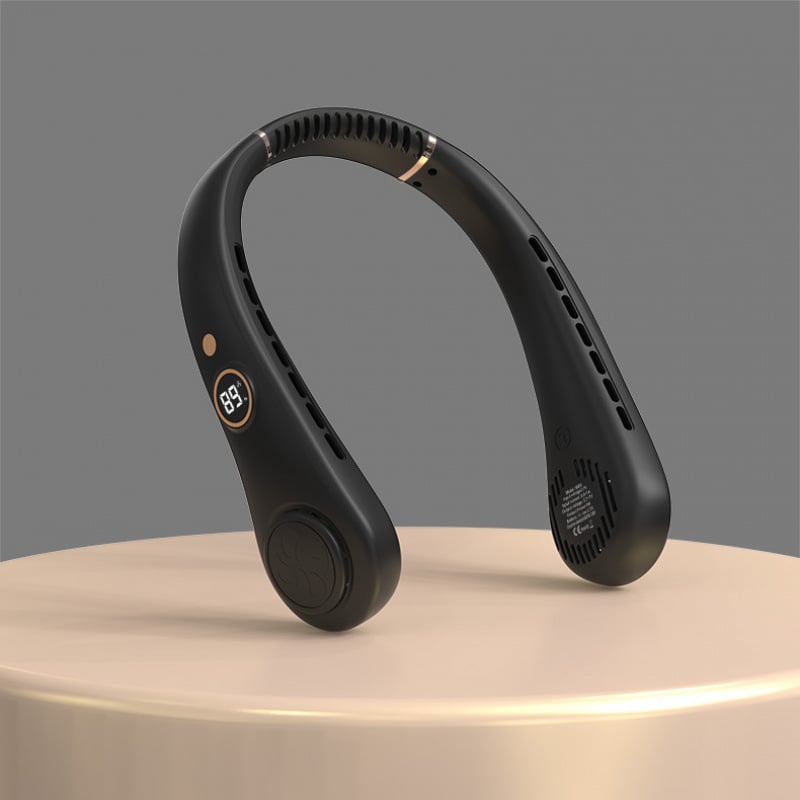 🇫🇷Dernier jour – 80 % de réduction 🔥 🍃 Ventilateur de cou portable sans pales – Refroidissement silencieux à 360° pour l’été, les voyages et les activités en plein air