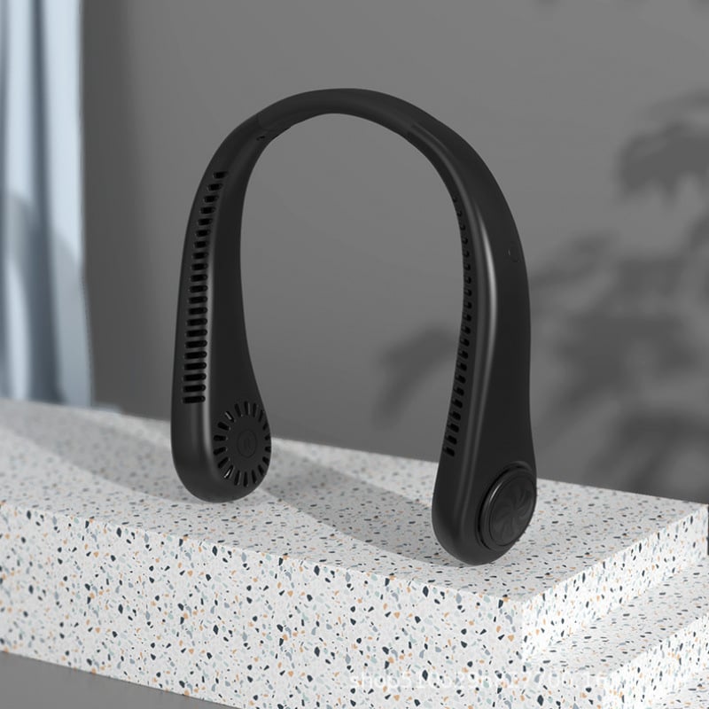 🇫🇷Dernier jour – 80 % de réduction 🔥 🍃 Ventilateur de cou portable sans pales – Refroidissement silencieux à 360° pour l’été, les voyages et les activités en plein air