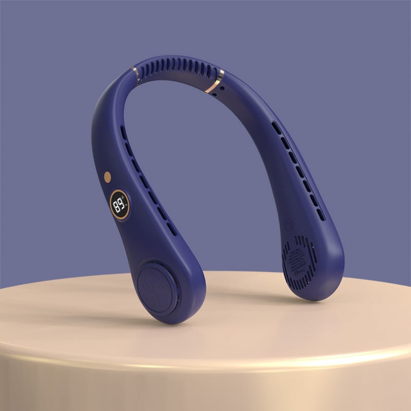 🇫🇷Dernier jour – 80 % de réduction 🔥 🍃 Ventilateur de cou portable sans pales – Refroidissement silencieux à 360° pour l’été, les voyages et les activités en plein air