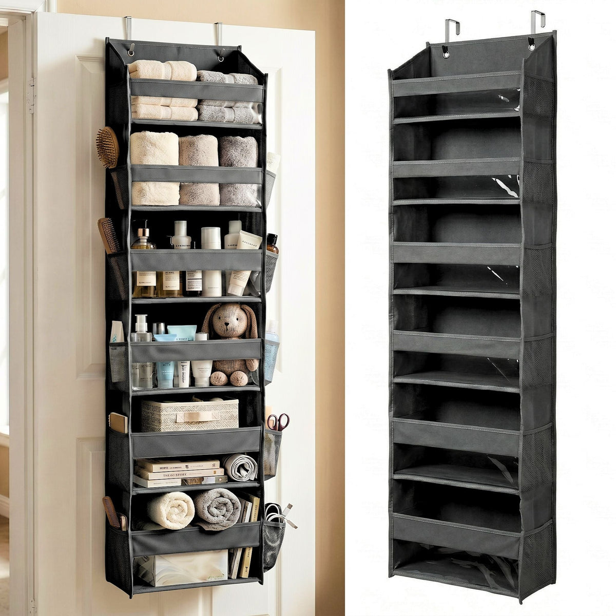 🔥 OFFRE SPÉCIALE DU JOUR | Healrize® Organiseur Suspendu de Porte avec Poches pour Rangement dans la Chambre, la Salle de Bain, la Chambre de Bébé et le Dressing